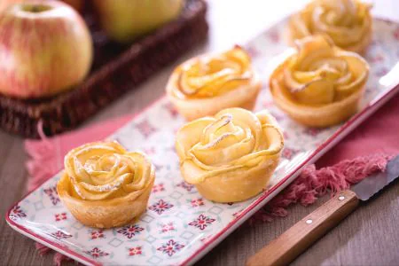 Apple Roses Puff Pastry