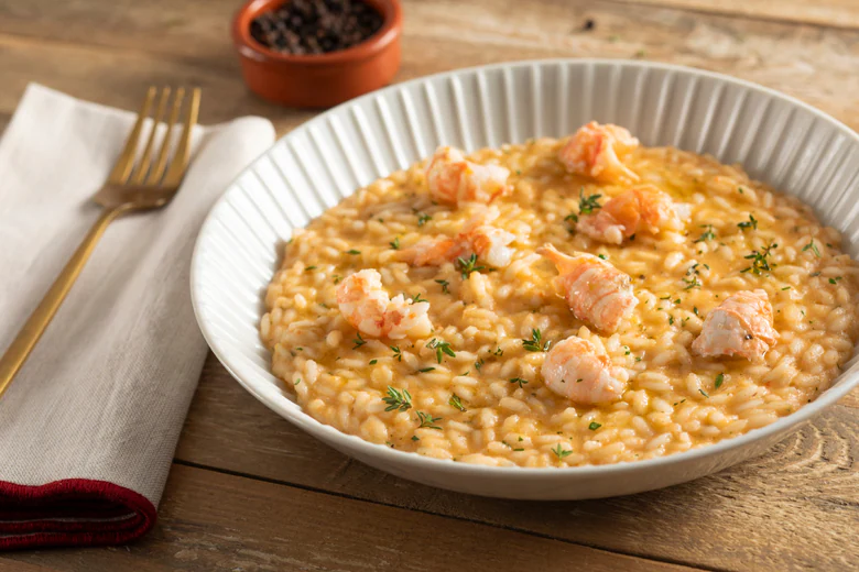 Risotto with Shrimp Cream