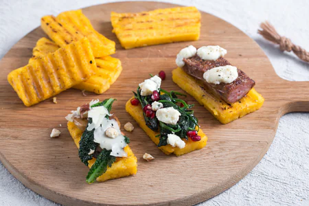 Rustic Polenta Crostini