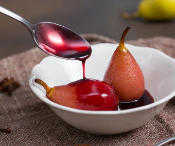 Pears in Red Wine