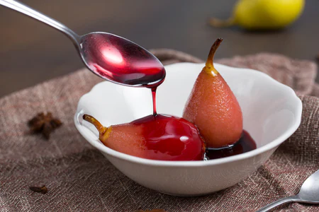 Pears in Red Wine