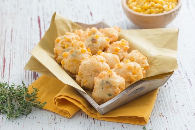 Corn fritters - Italian recipes by GialloZafferano