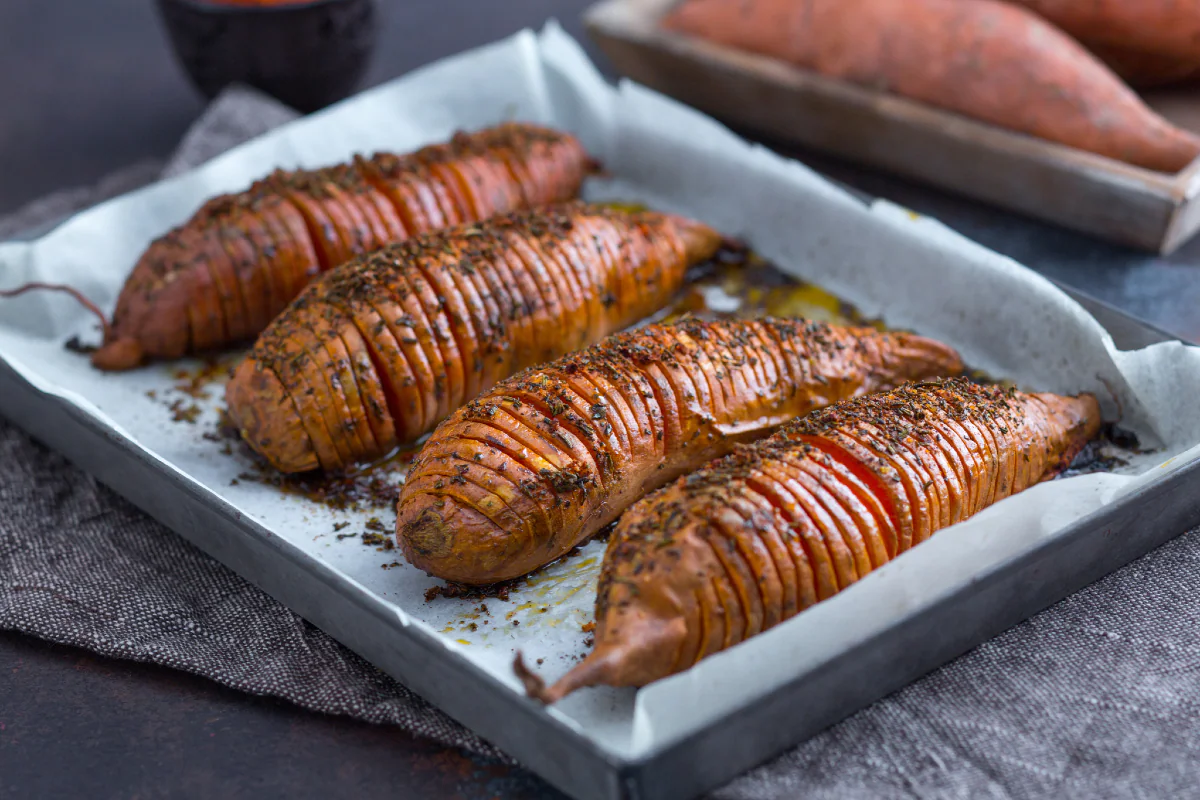 Baked sweet potatoes