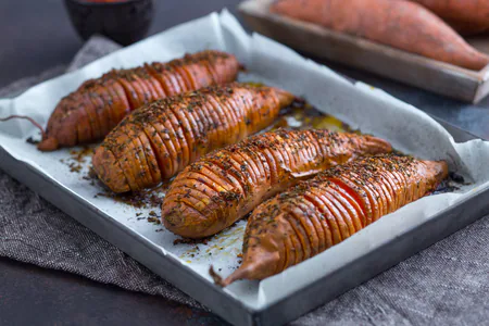 Baked sweet potatoes