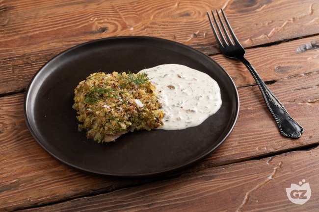 Salmon trout in pistachio crust - Italian recipes by GialloZafferano
