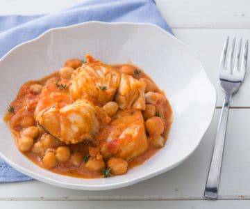 Cod with Chickpeas