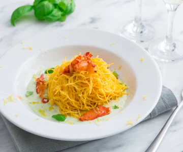 Tagliolini with Lobster on Burrata Cream