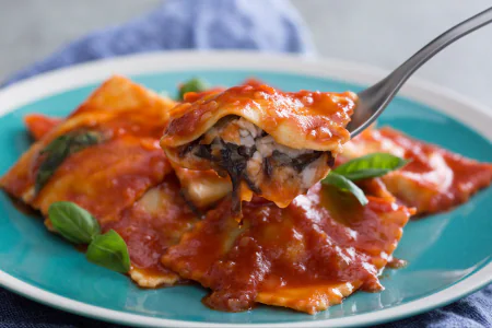 Radicchio Stuffed Ravioli