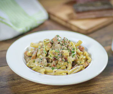 Pasta with Sausage and Beer