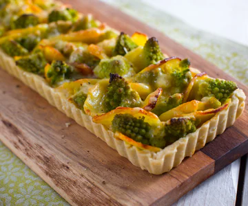 Savory Pie with Romanesco Cauliflower and Potatoes