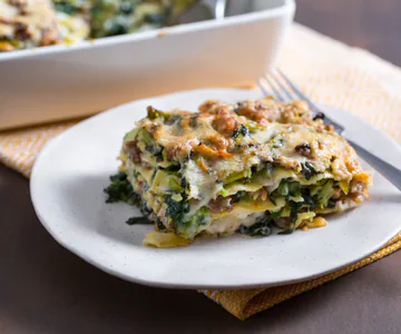 Lasagna with Broccoli Rabe and Sausage