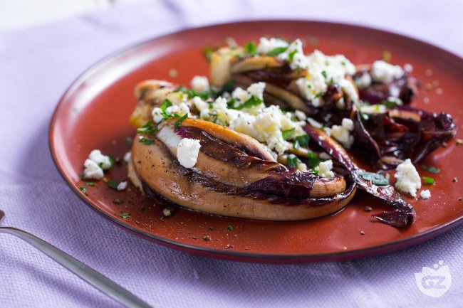 Savory pan-fried radicchio - Italian recipes by GialloZafferano
