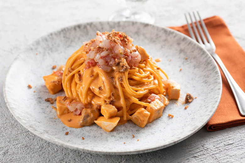 Seafood Carbonara with Shrimp