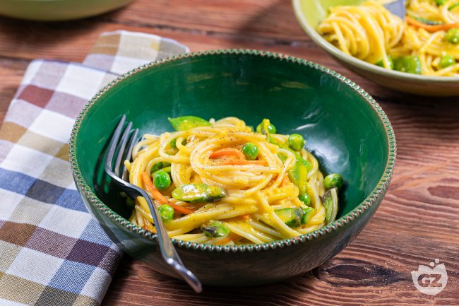 Vegetable Carbonara - Italian recipes by GialloZafferano