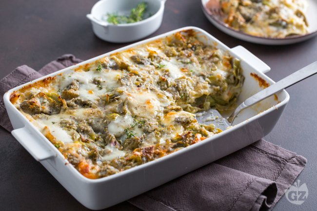Artichoke Lasagna - Italian recipes by GialloZafferano