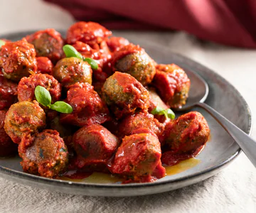 Artichoke Meatballs in Sauce