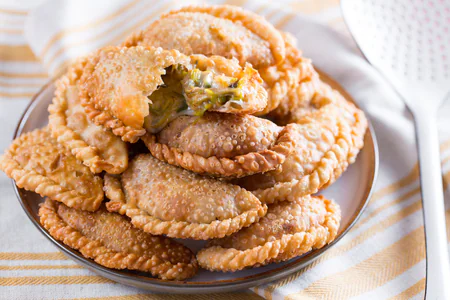 Empanadas with Gorgonzola and Leeks