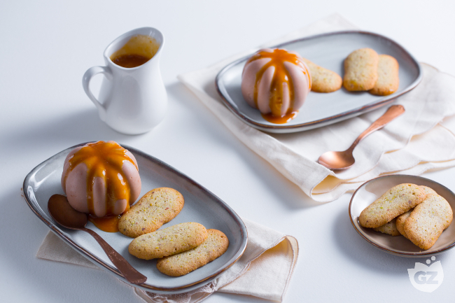 Gianduia pudding with orange sauce - Italian recipes by GialloZafferano