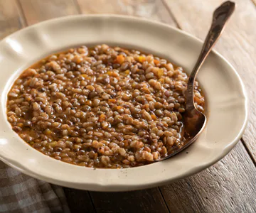 Spelt and Lentil Soup