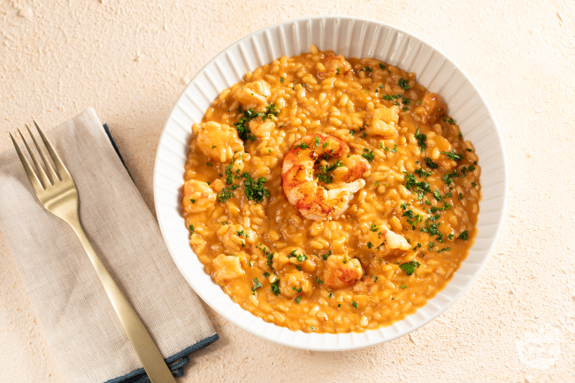 Shrimp Risotto - Italian recipes by GialloZafferano