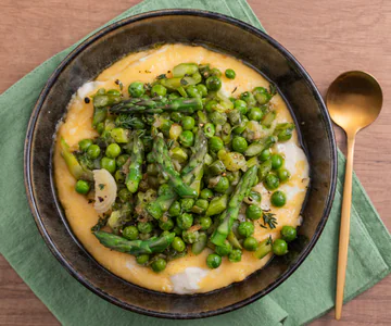 Polenta with Spring Vegetables