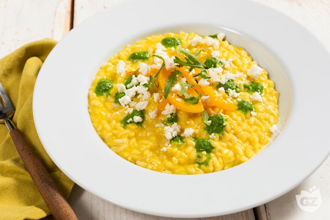 Risotto with Peppers and Arugula - Italian recipes by GialloZafferano