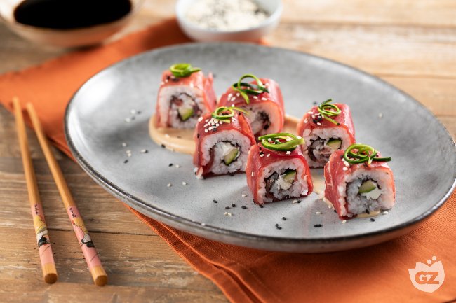 Bresaola Sushi - Italian recipes by GialloZafferano