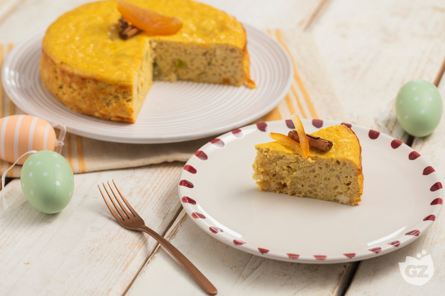 Sweet Rice and Ricotta Cake - Italian recipes by GialloZafferano