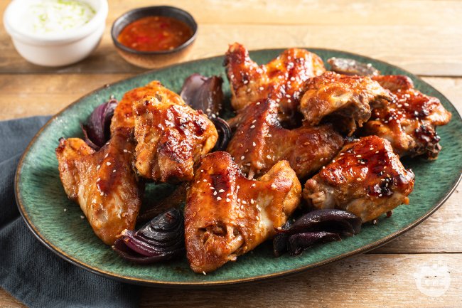 Glazed Chicken Wings with Soy Sauce - Italian recipes by GialloZafferano
