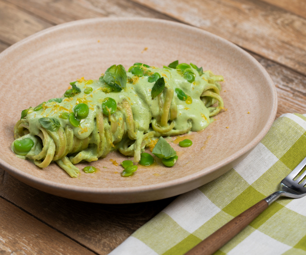 Creamy Pasta with Broad Beans