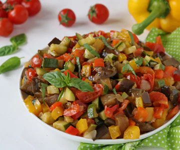 Vegetables in a pan
