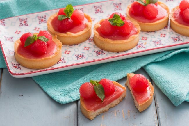 Watermelon Tartlets - Italian recipes by GialloZafferano