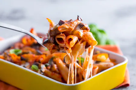 Baked Pasta with Eggplants