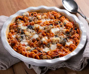 Baked Sicilian Anelletti with Eggplant