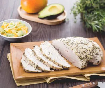 Turkey with Herbs and Exotic Salad