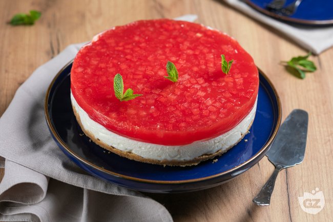 Watermelon Cheesecake - Italian recipes by GialloZafferano