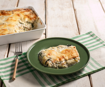 White zucchini parmigiana