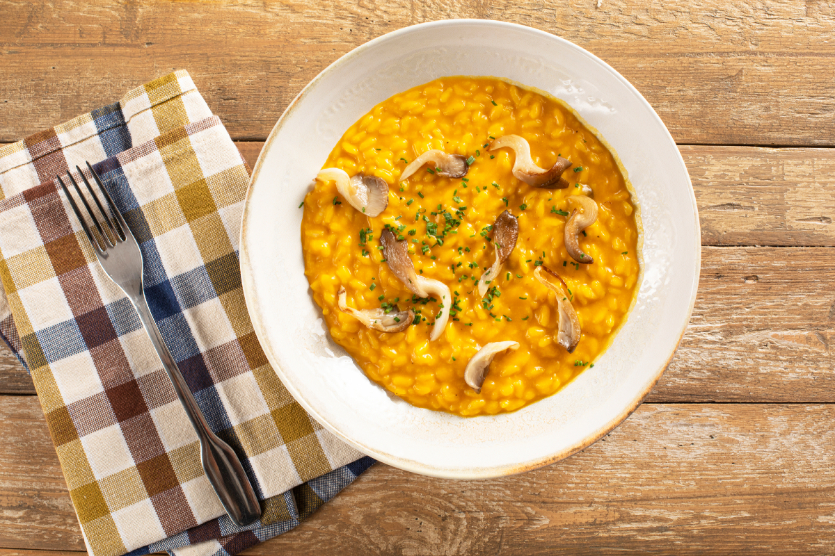 Pumpkin and Mushroom Risotto
