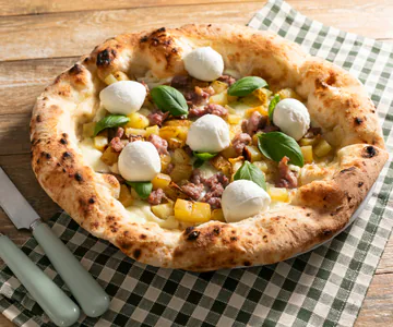 Contemporary Pizza with Sausage and Potatoes