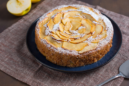 Apple cake with oat milk