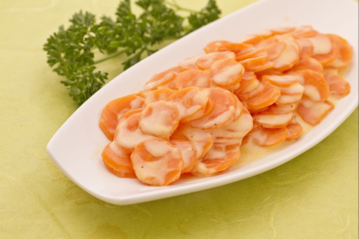 Carrots with milk