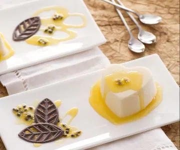 Passion Fruit Semifreddo Hearts