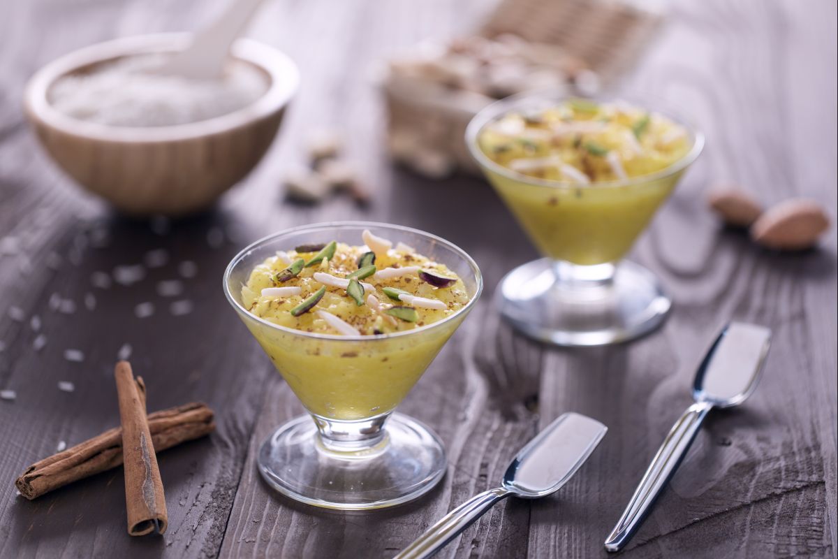 Persian Saffron Rice Pudding