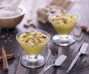 Persian Saffron Rice Pudding