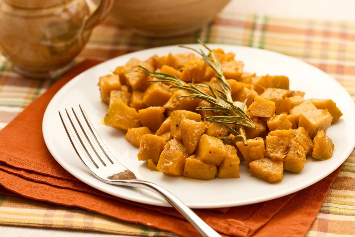 Sautéed Pumpkin with Rosemary and White Wine