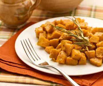 Sautéed Pumpkin with Rosemary and White Wine