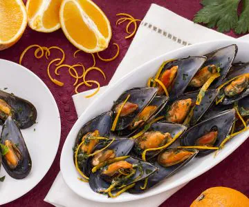 Mussels with Orange and Ginger