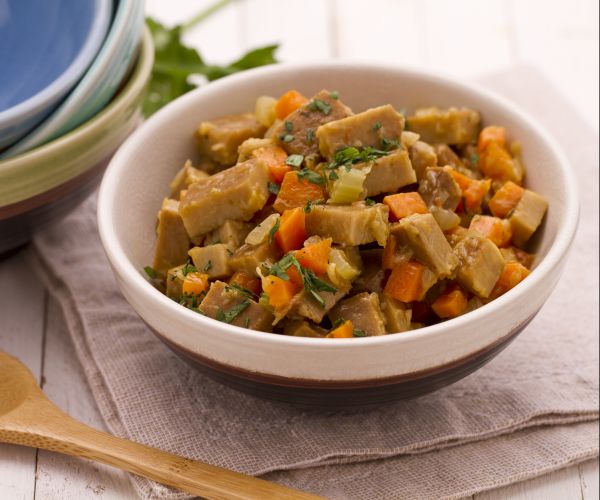 Seitan Stew with Braised Vegetables