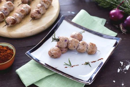 Rosemary Meatball Skewers