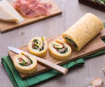Stuffed Omelette Roll